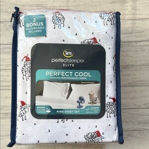 NEW Serta Perfect Cool Perfect Sleeper Elite King Sheet Set